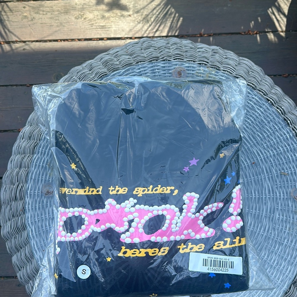 BRAND NEW SP5DER V1-PINK HOODIE MENS SMALL